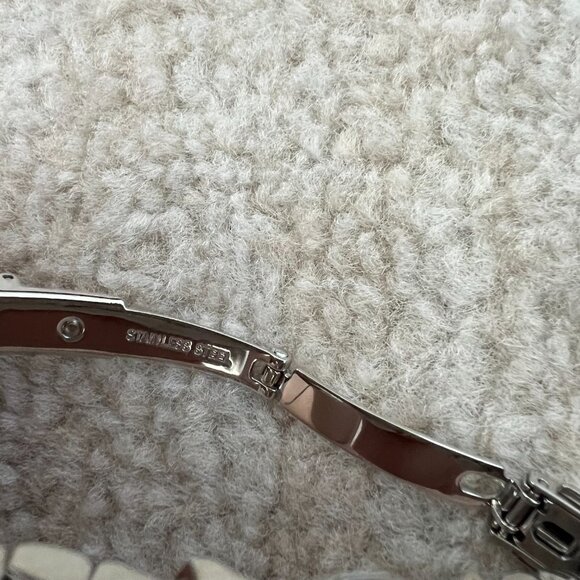 NWT Michael Kors Mini Lexington Pave Silver Tone Ladies Watch - Picture 6 of 6